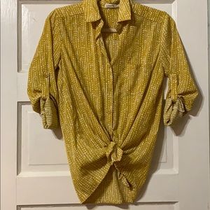 Liberty Love / Yellow and white polka dot top